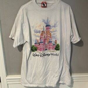 Disney White T-Shirt with Colorful Castle Design